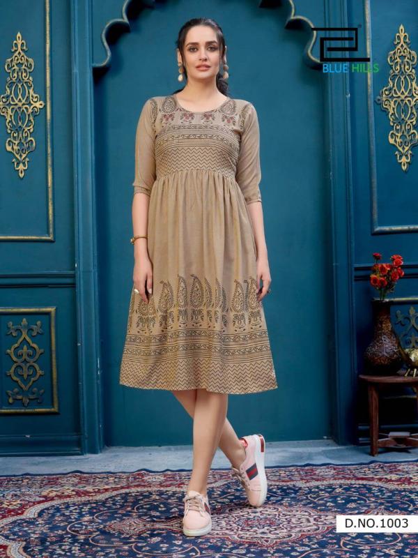 Blue Hills Trend 10 Rayon Printed Kurti Collection